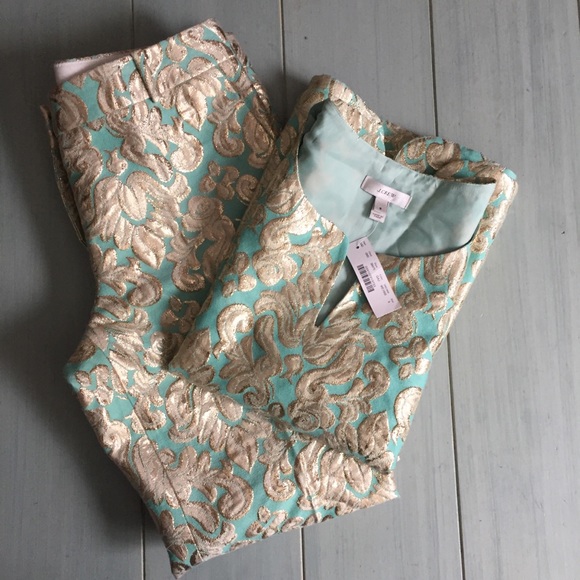 J. Crew Pants - J Crew Collection Gilded Brocade Outfit Top & Pant